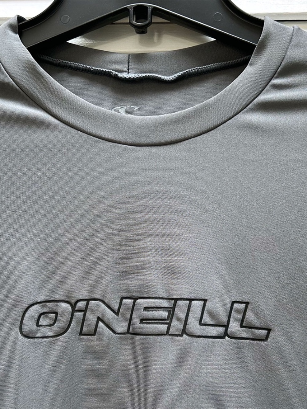 O'NEILL Men's Basic Skins Long Sleeve Rash Tee Sun Shirt - Grey - Large